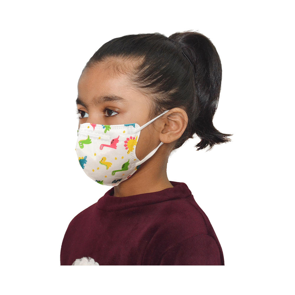 Advind Healthcare Smog Guard N95 Kids Mask without Valve for 4-12 Years Animal Print Design - Image 2