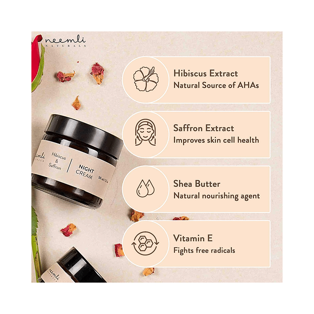 Neemli Naturals Hibiscus & Saffron Night Cream - Image 4
