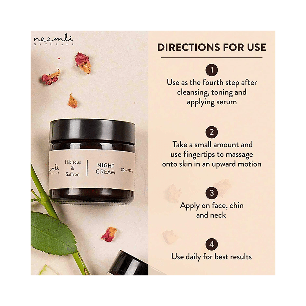 Neemli Naturals Hibiscus & Saffron Night Cream - Image 2