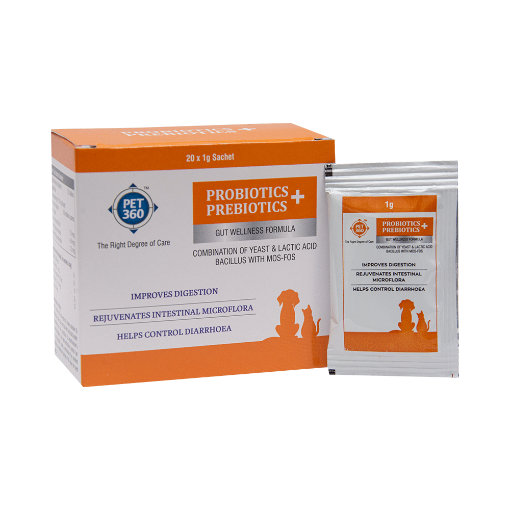 Pet 360 Probiotics + Prebiotics Gut Wellness Formula Schet (1gm Each) - Image 3