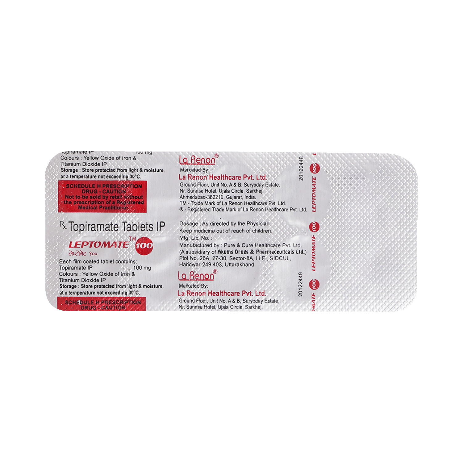 Leptomate 100 Tablet - Image 6
