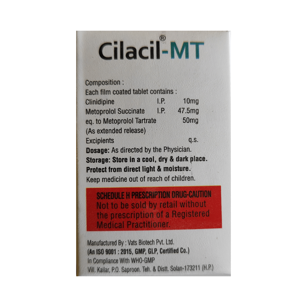 Cilacil-MT 50 Tablet ER - Image 2