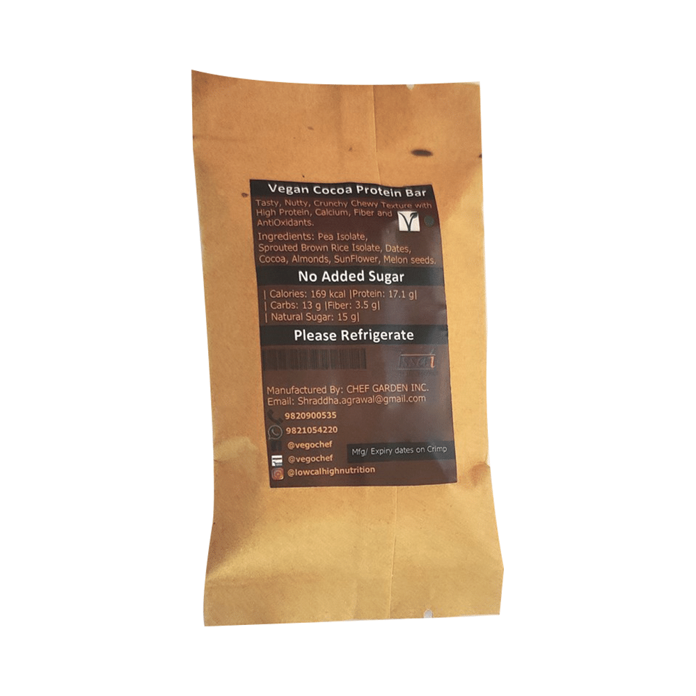 Vego Chef Vegan Cocoa Protein Bar (50gm Each) - Image 2