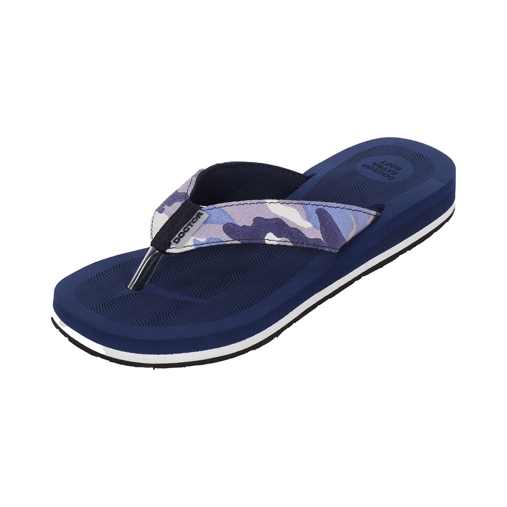 Doctor Extra Soft D 56 House Slipper for Women's Camo Navy 8 - Image 4