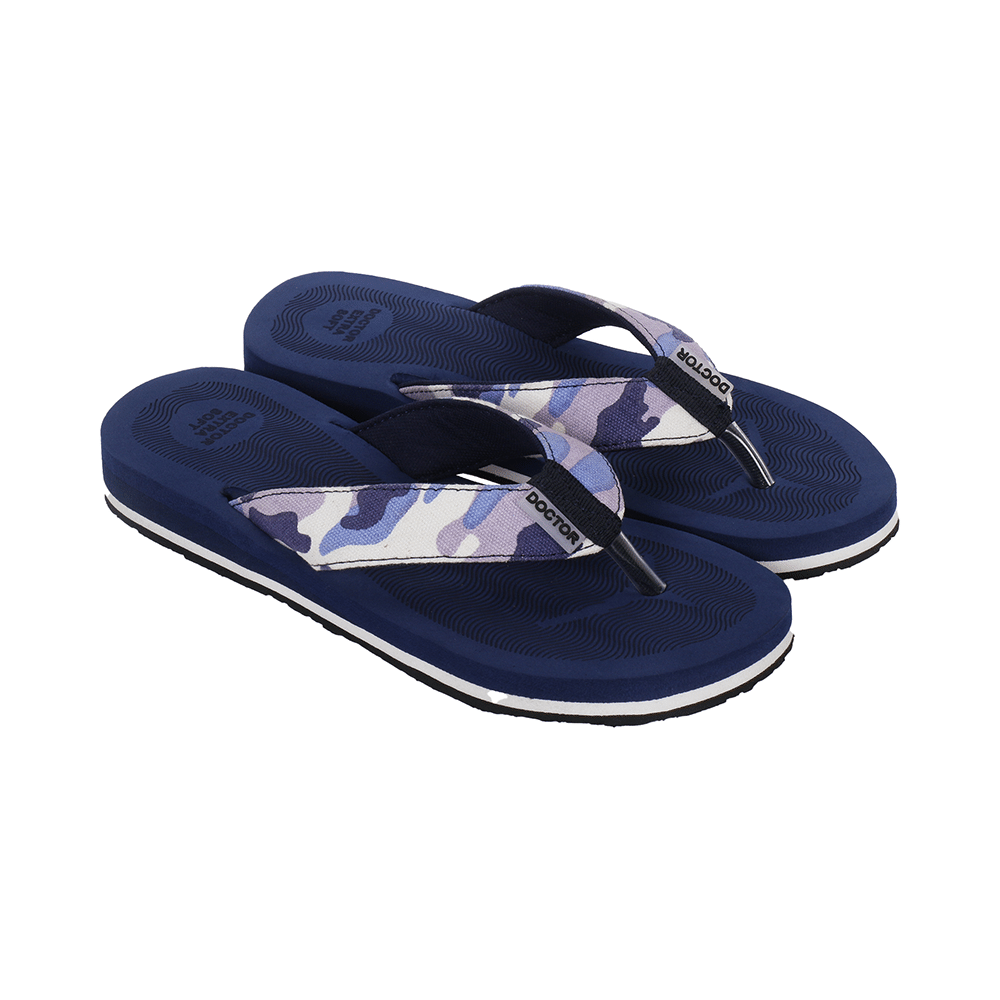 Doctor Extra Soft D 56 House Slipper for Women's Camo Navy 8 - Image 3