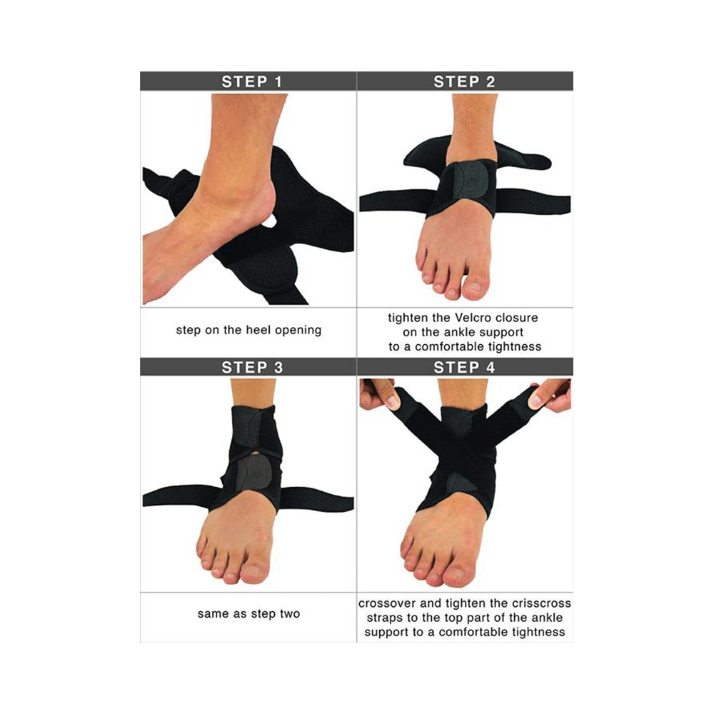 Skudgear Advanced Breathable Neoprene Ankle Support Compression Brace Free Size - Image 4