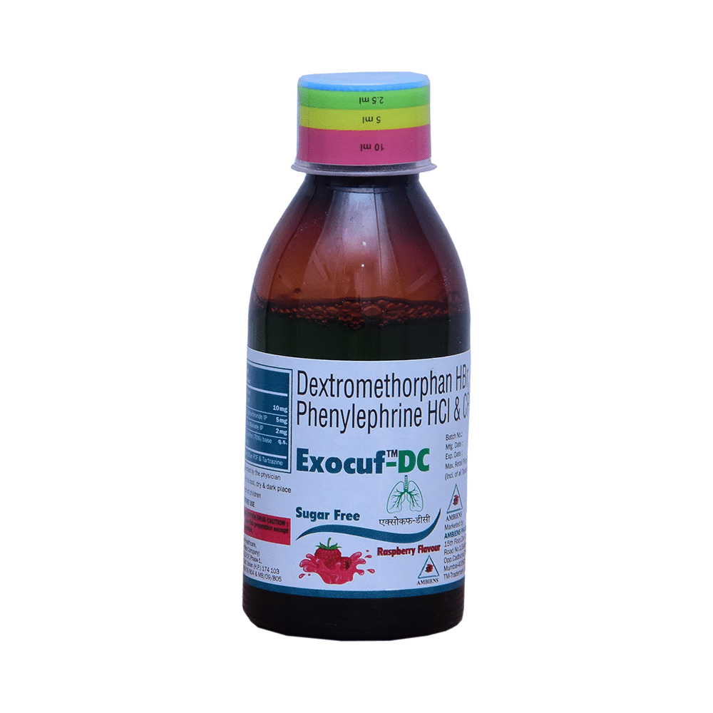 Exocuf-DC Syrup Raspberry Sugar Free