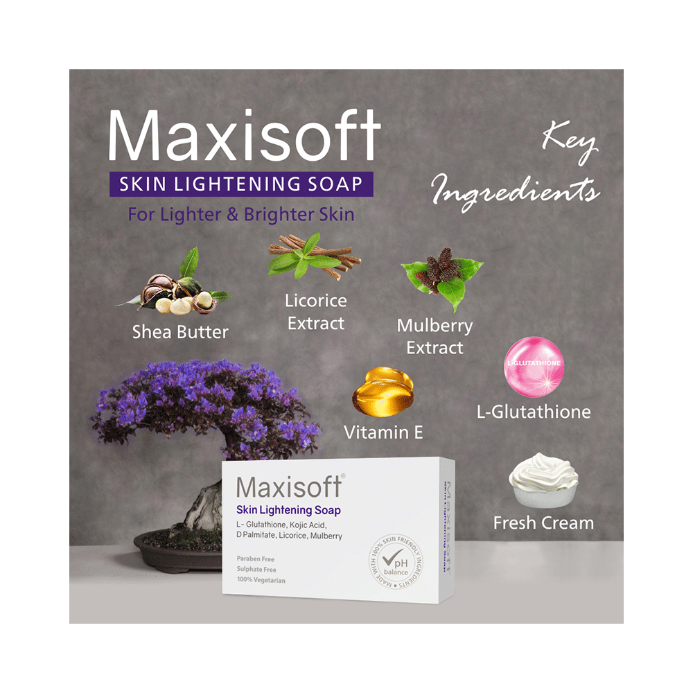 Maxisoft Skin LIghtening Soap (75gm Each) - Image 5
