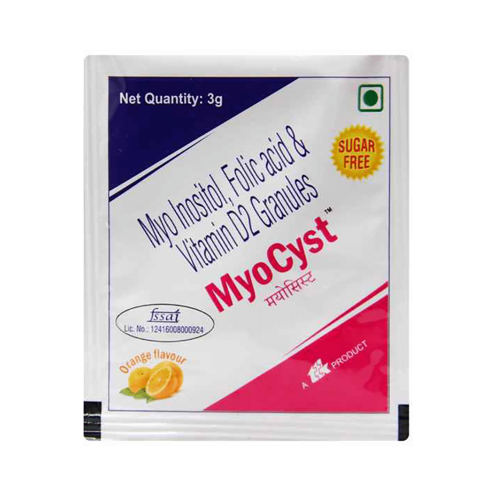 Myocyst Sachet Orange Sugar Free - Image 1