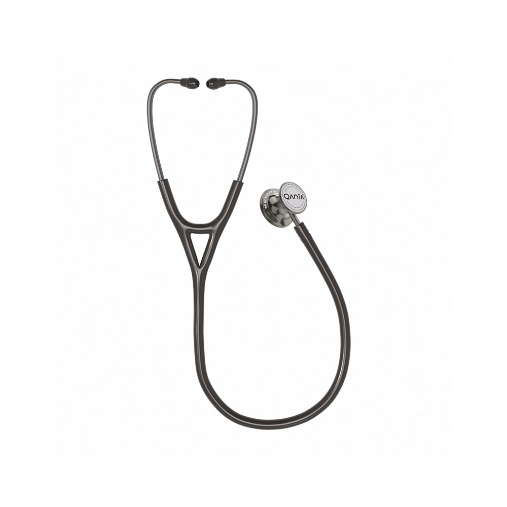 Qanta QA-2050 PLATINA III SS Smokey Grey Finish, Stainless Steel Stethoscope Black - Image 2