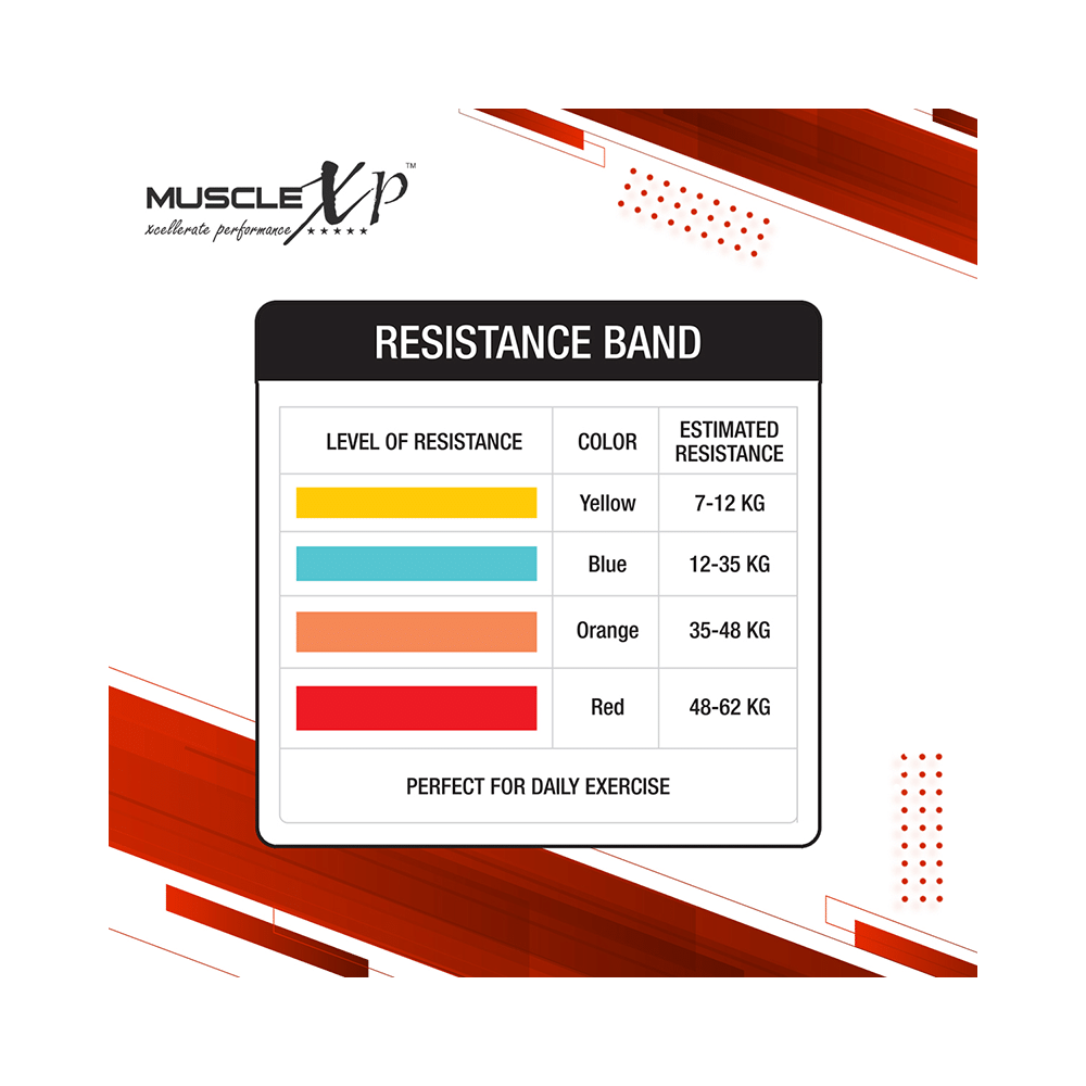 MuscleXP DrFitness+Resistance Heavy Duty Stretch Loop Band Red - Image 6