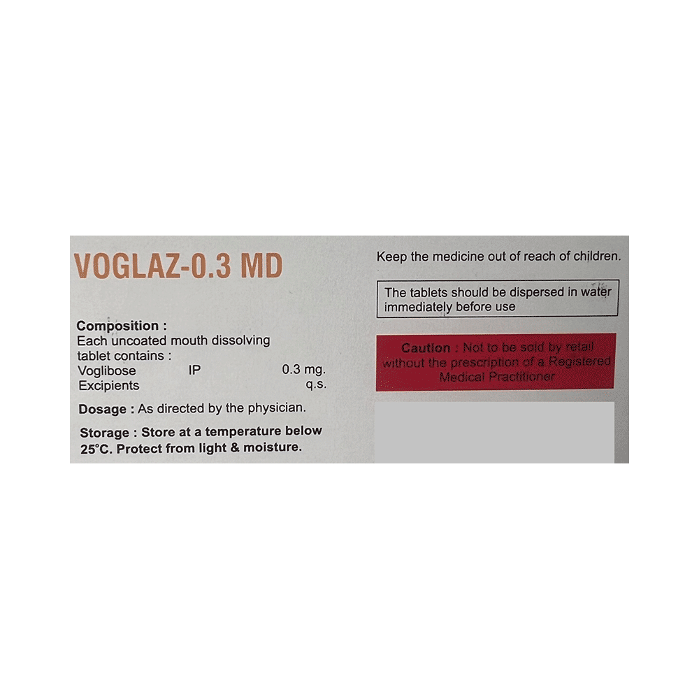 Voglaz 0.3 MD Tablet - Image 2