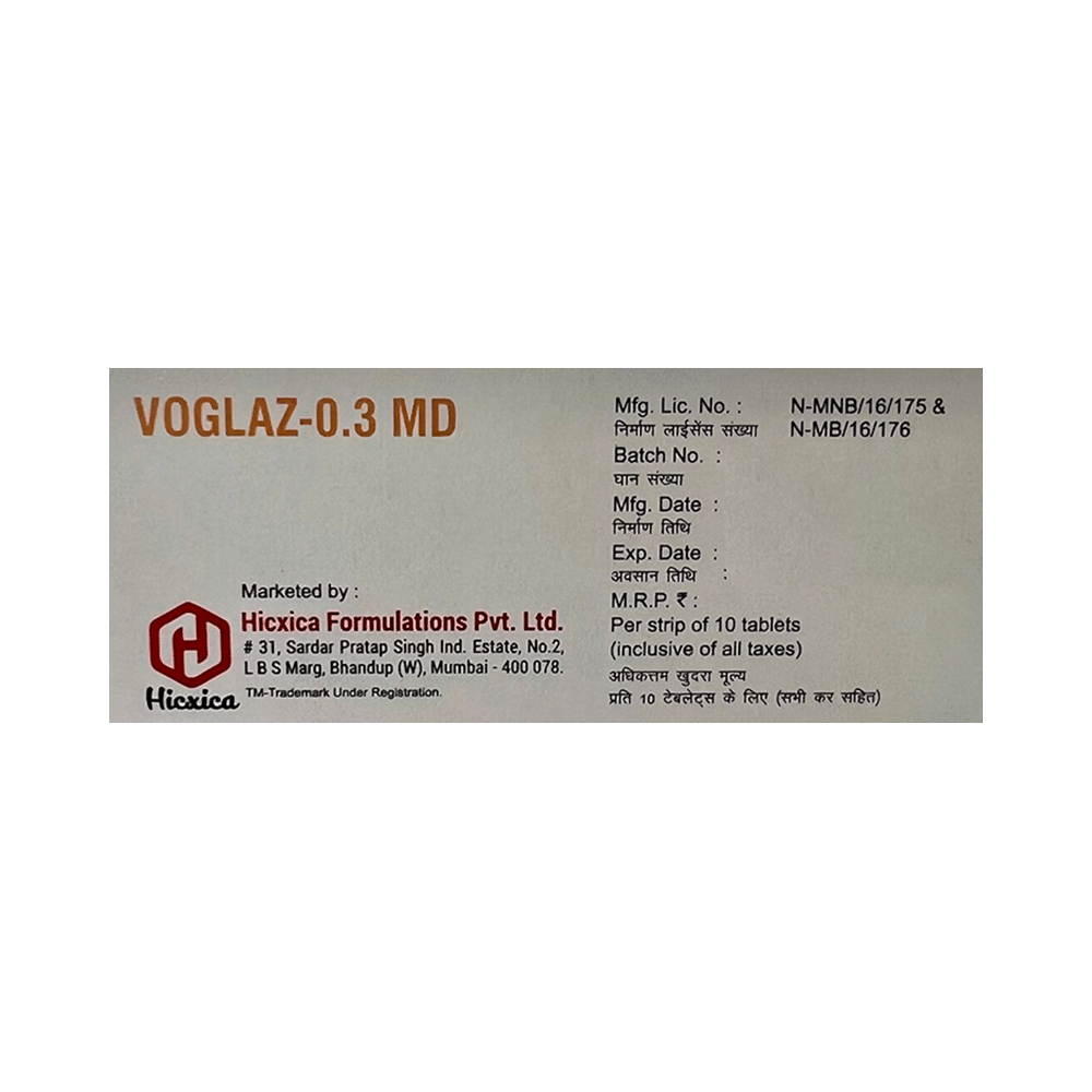 Voglaz 0.3 MD Tablet - Image 3