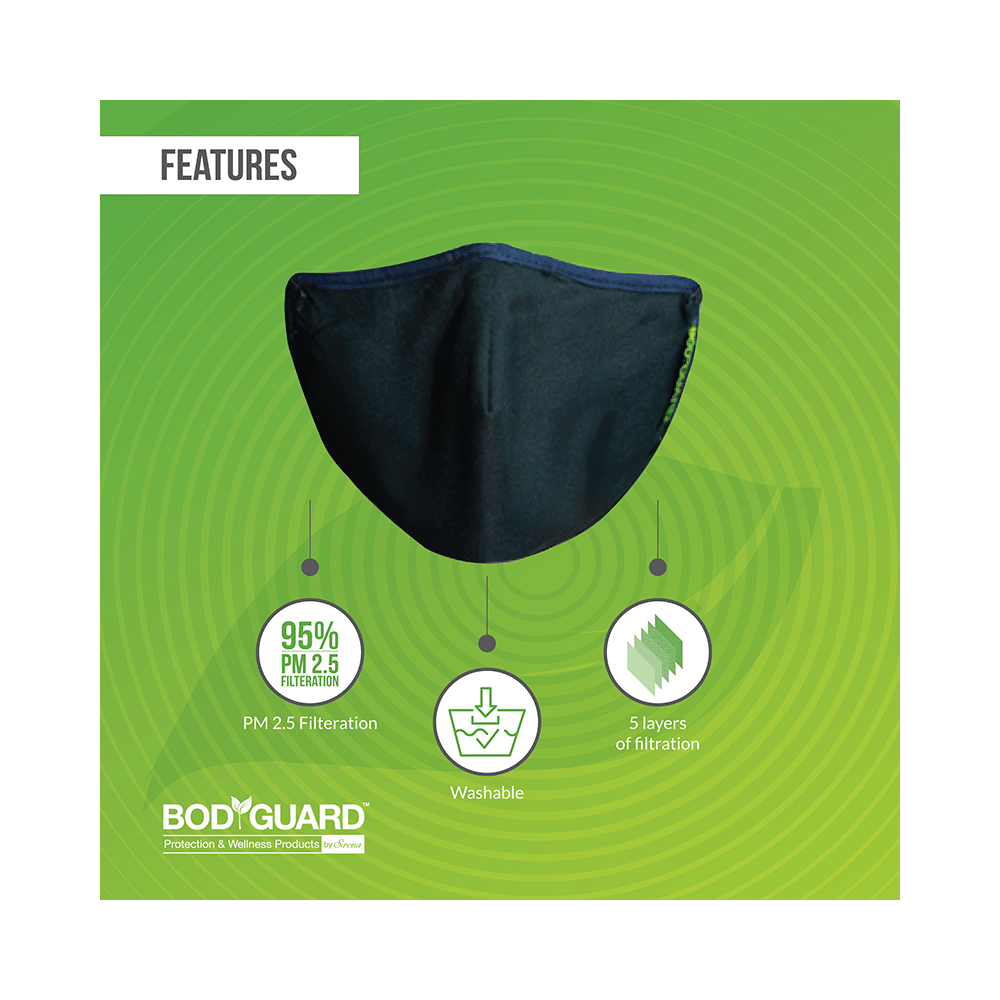 Bodyguard Anti-Pollution Mask with Activated Carbon, N95 + PM2.5 Medium - Image 5