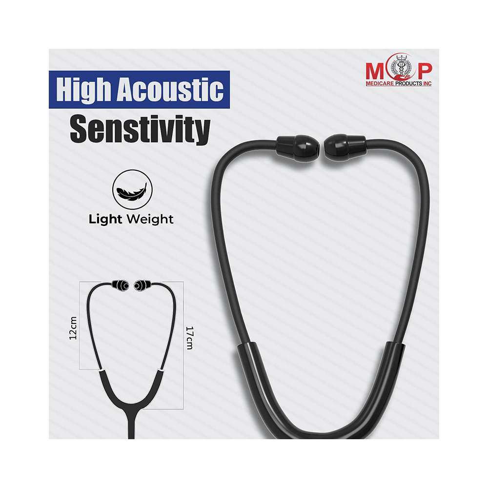 MCP Midnight Black Dual Head Stethoscope - Image 6