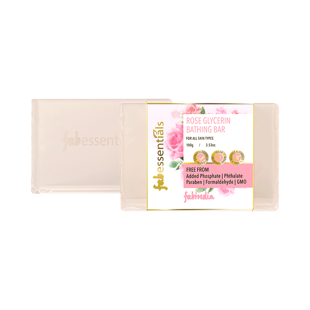 Fabessentials Rose Glycerin Bathing Bar - Image 1