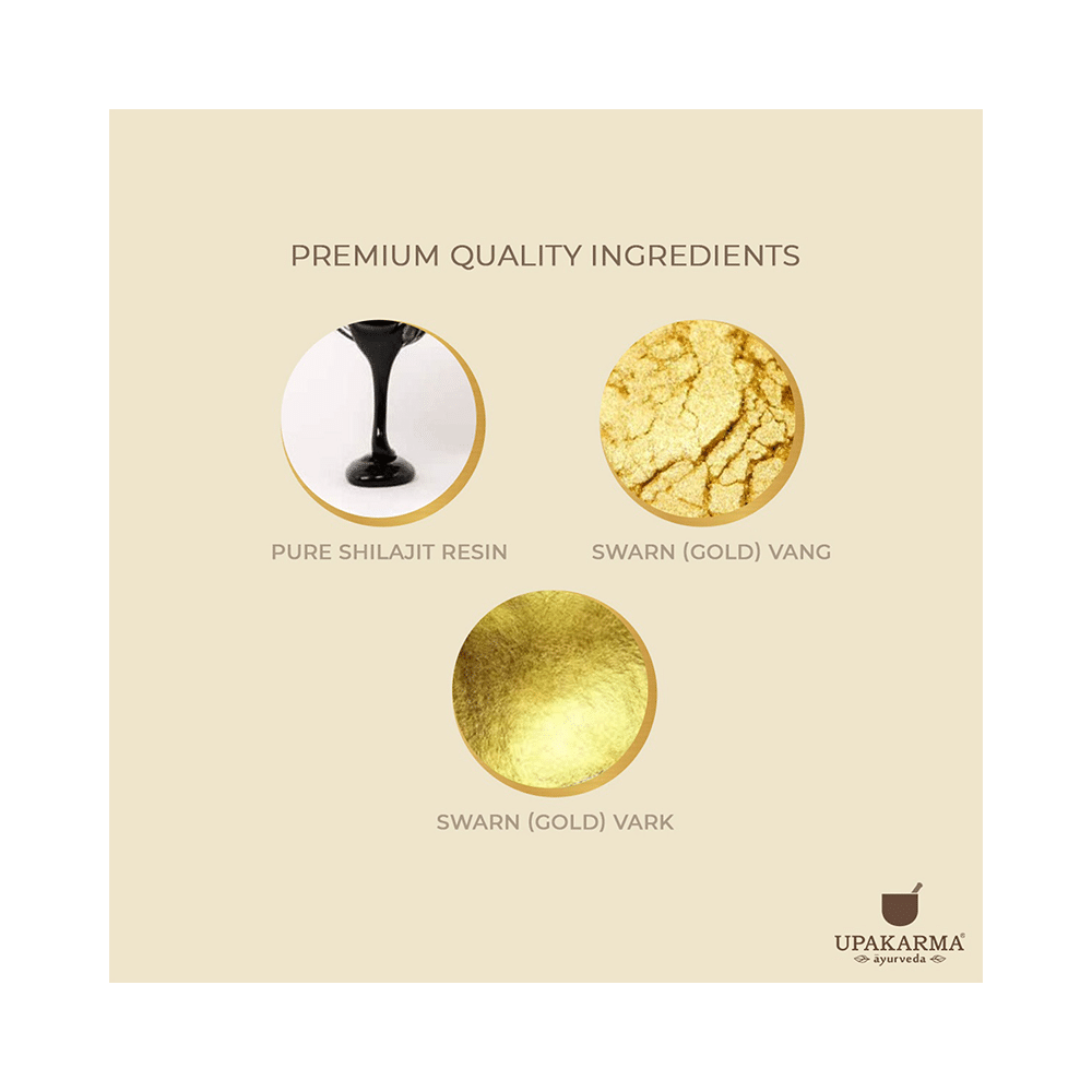 Upakarma Ayurveda with Gold Dust Pure Shilajit Resin Form | For Strength & Stamina - Image 7