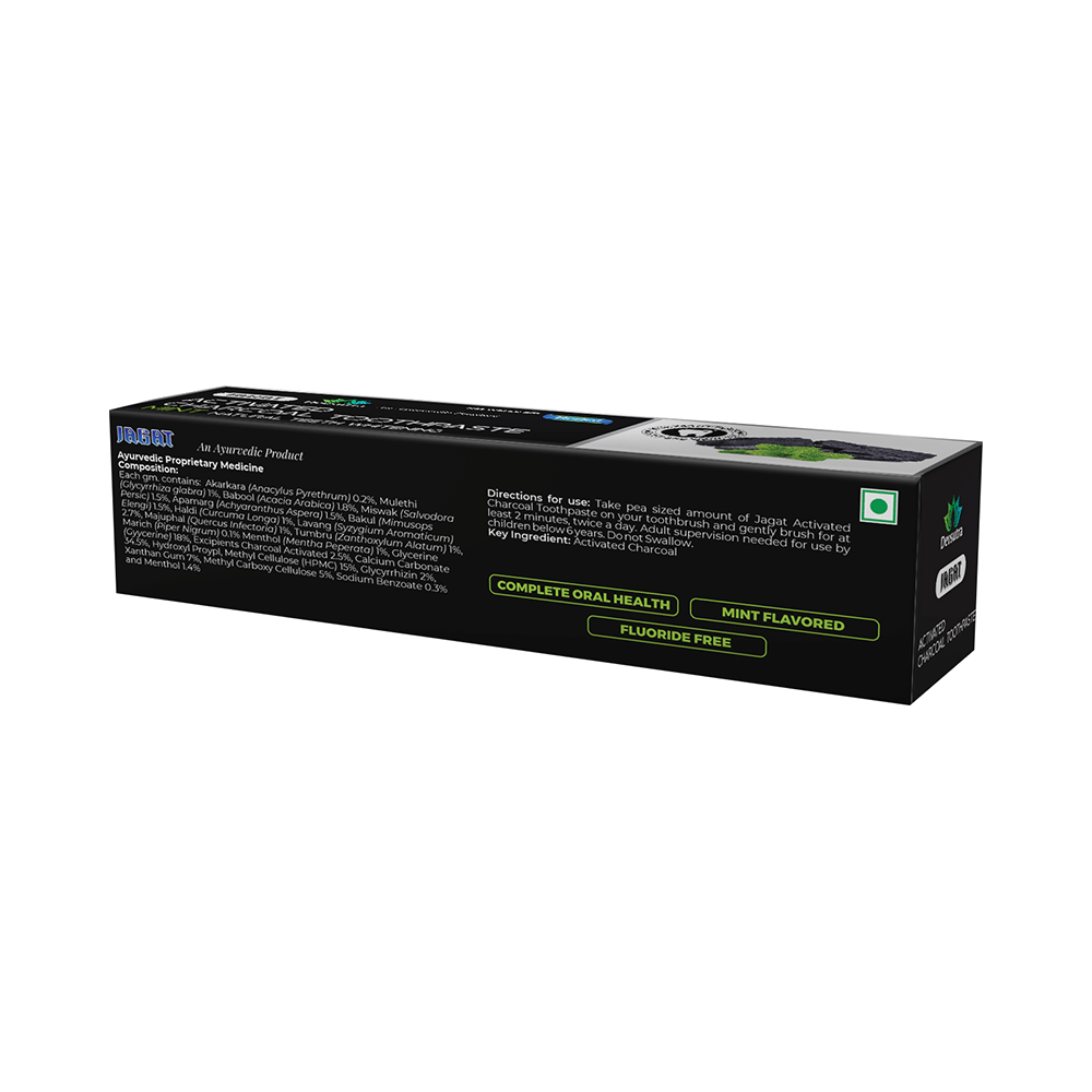 Jagat Devsutra Activated Charcoal Toothpaste (50gm Each) - Image 2