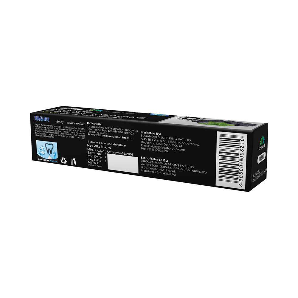 Jagat Devsutra Activated Charcoal Toothpaste (50gm Each) - Image 3