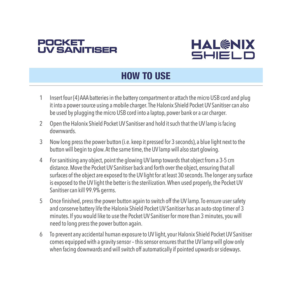 Halonix Shield Pocket UV Sanitiser - Image 10
