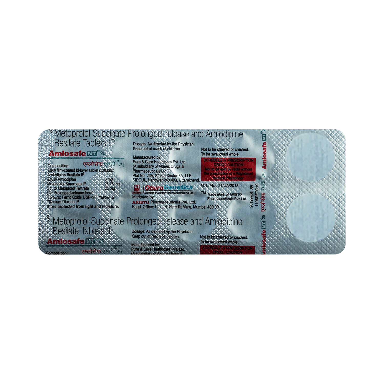 Amlosafe MT 25 Tablet PR - Image 6