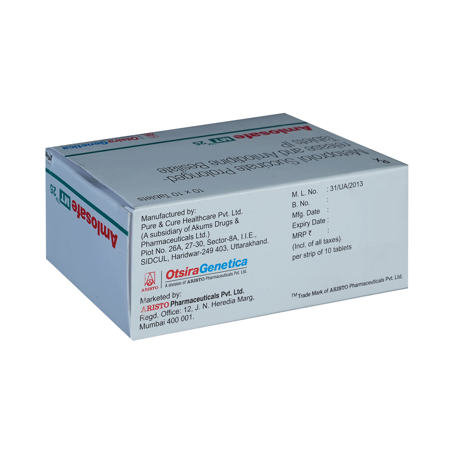 Amlosafe MT 25 Tablet PR - Image 4