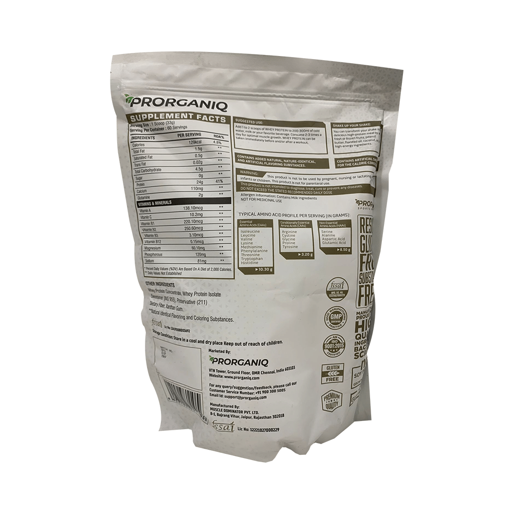 Prorganiq Essential Whey Protein Powder Rose Milk - Image 2