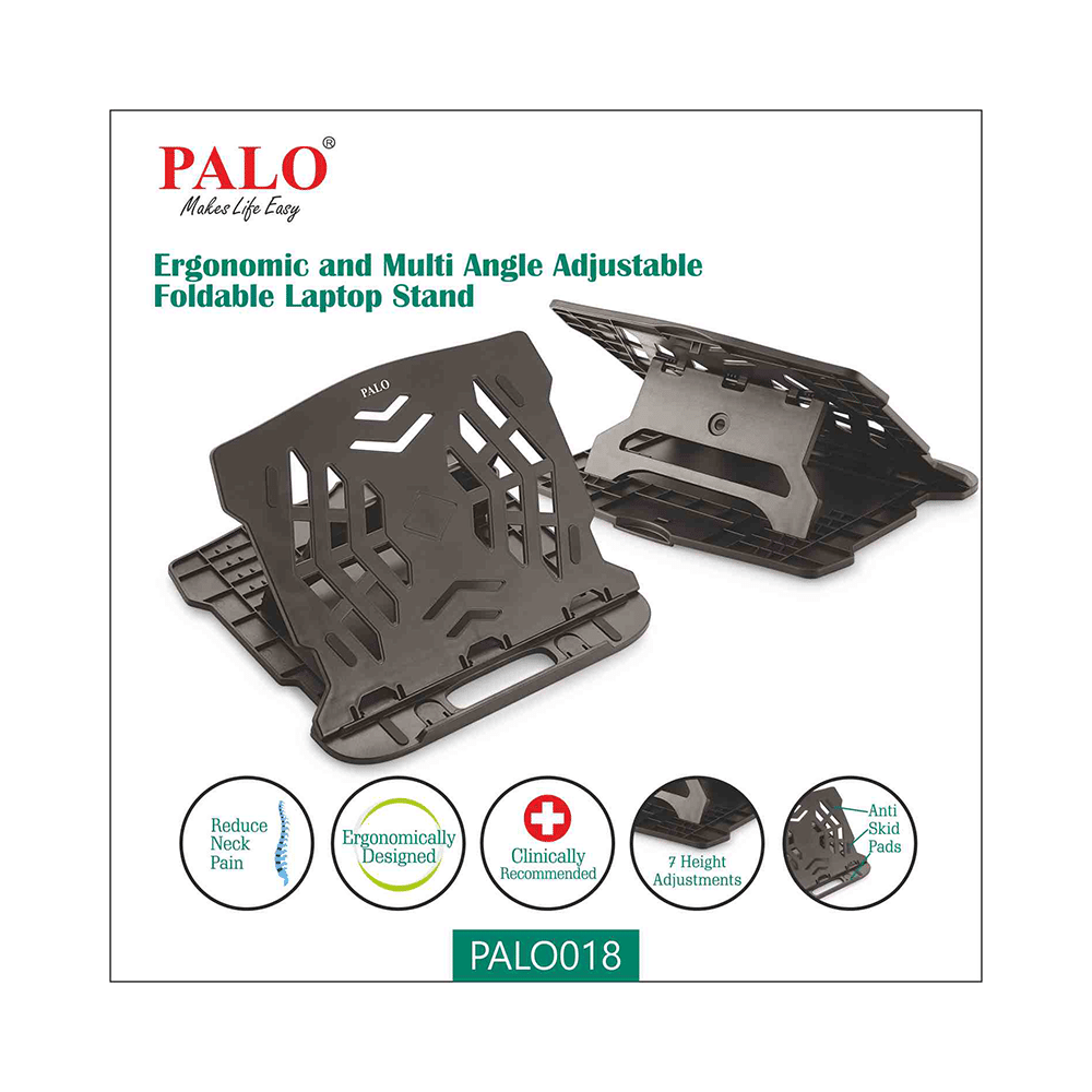 Palo PALO018 Ergonomic and Multi Angle Adjustable Foldable Laptop Stand - Image 8
