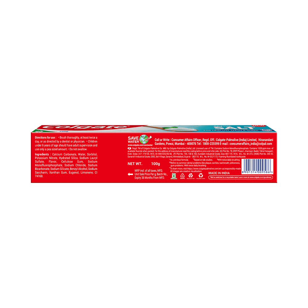 Colgate Active Salt Toothpaste | For Healthy Teeth & Gums Toothpaste - Image 2