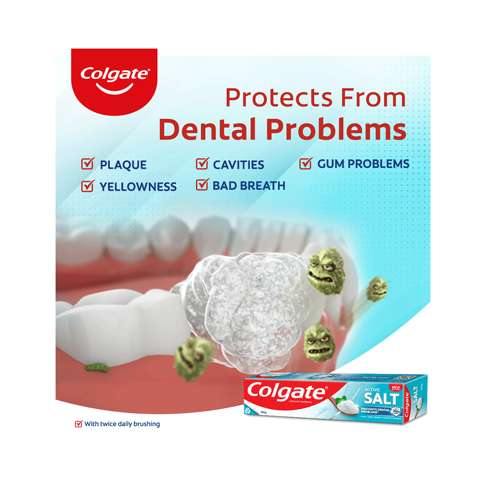 Colgate Active Salt Toothpaste | For Healthy Teeth & Gums Toothpaste - Image 5
