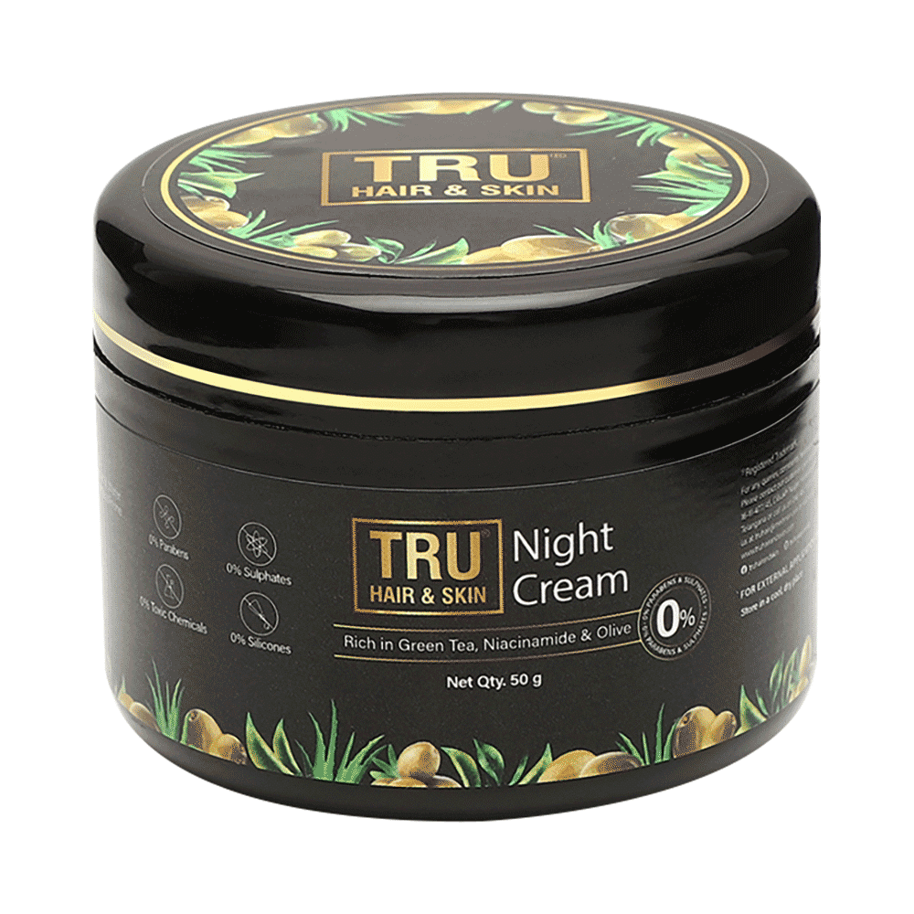 Tru Hair & Skin Night Cream for Acne & Pimples - Image 1