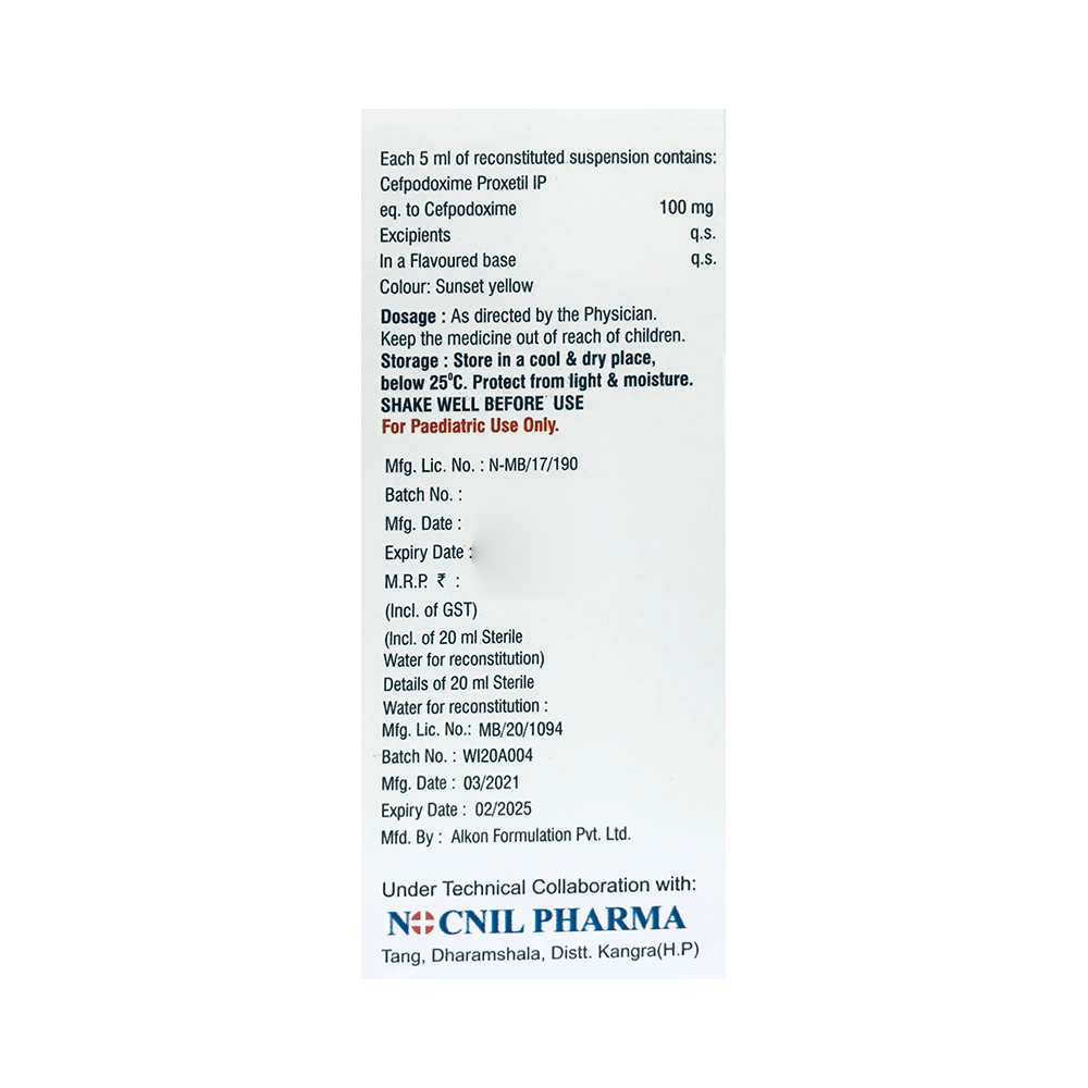 Nocsaf 100 Dry Syrup Orange - Image 2