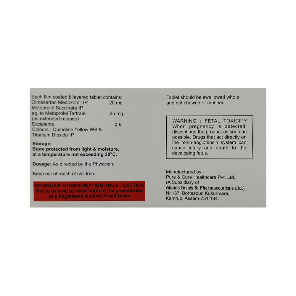 Olmecaid M 25 Tablet ER - Image 2