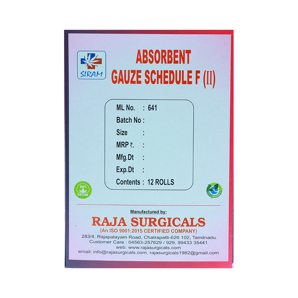 Siram Absorbent Gauze Schedule F(III) - Image 2
