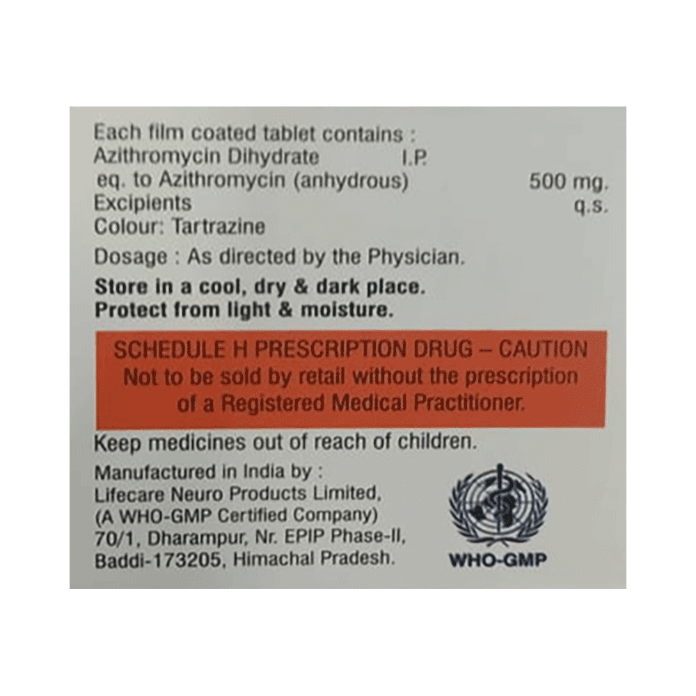 Azifocin 500 Tablet - Image 2