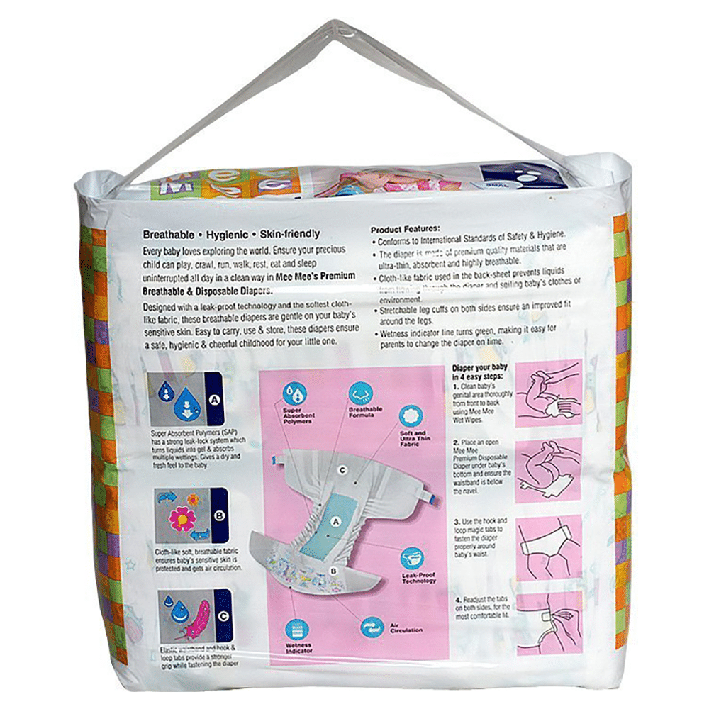 Mee Mee Premium Breathable Diaper Small - Image 4