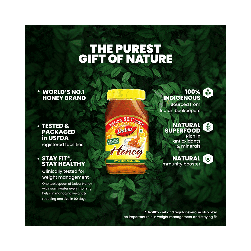 Dabur Honey 100% Pure | World’S No.1 Honey Brand With No Sugar Adulteration - Image 7