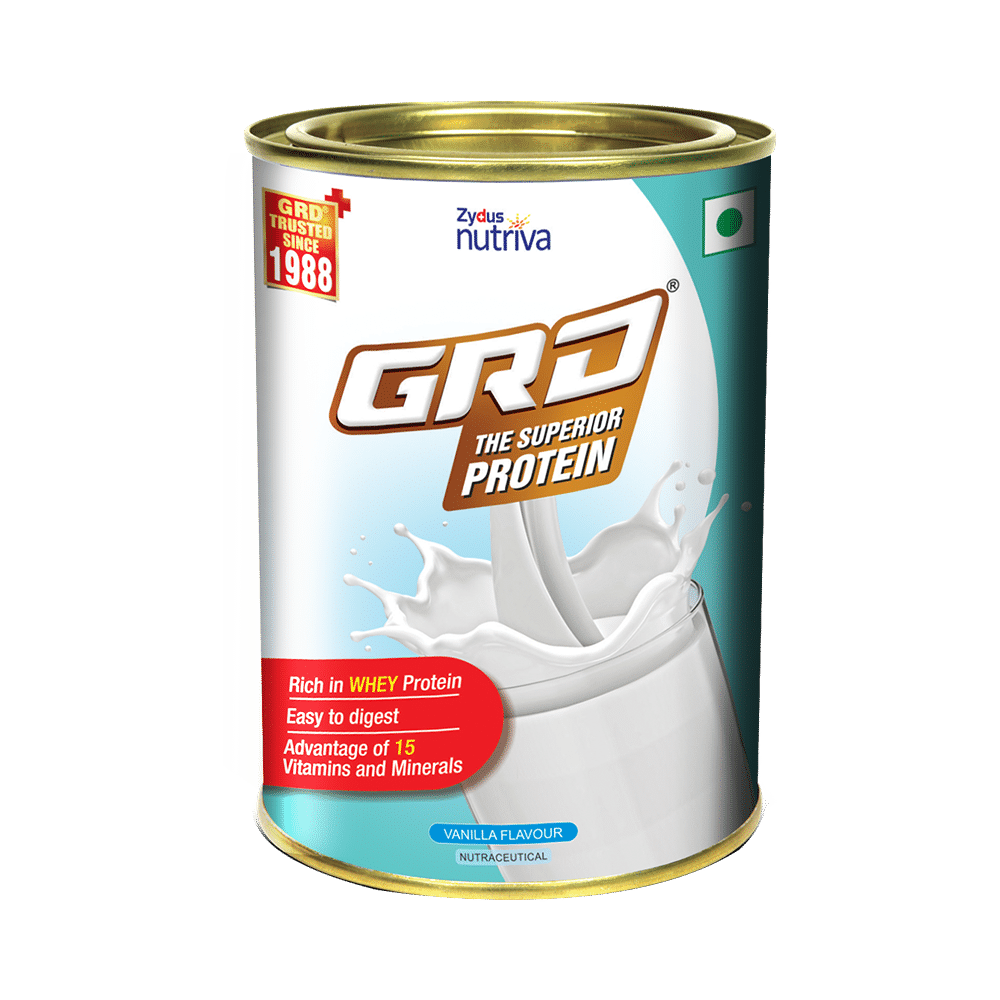 GRD Whey Protein with Vitamins & Minerals | Flavour Vanilla Powder