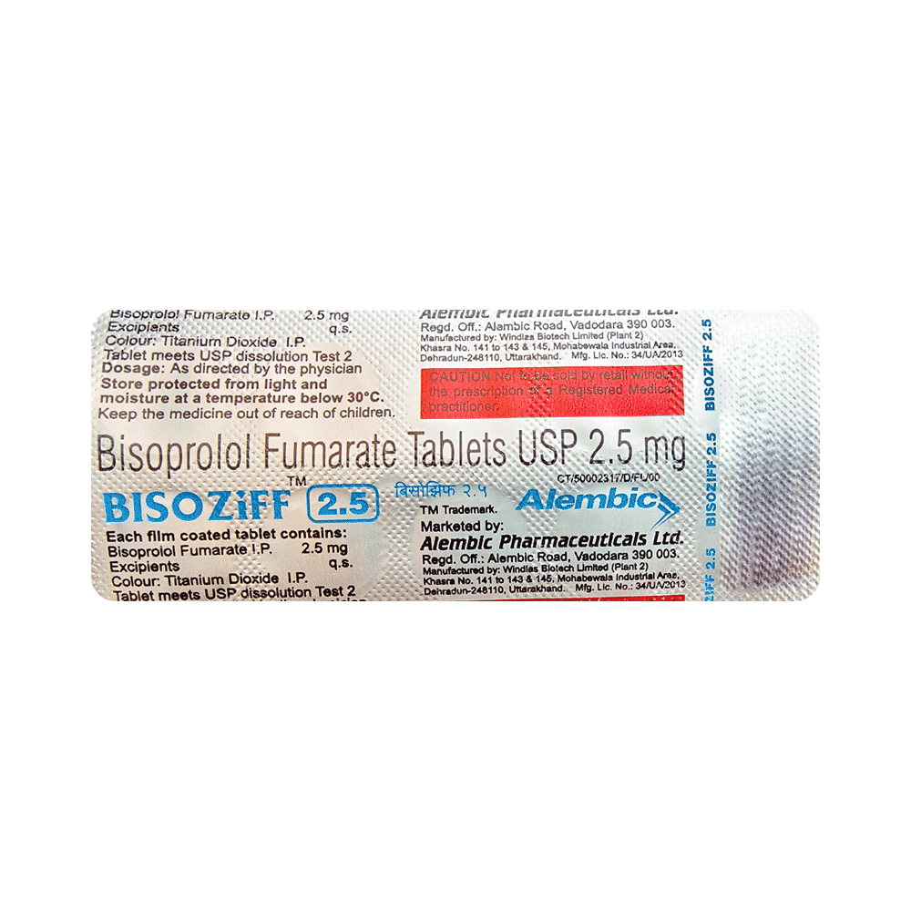 Bisoziff 2.5mg Tablet - Image 3
