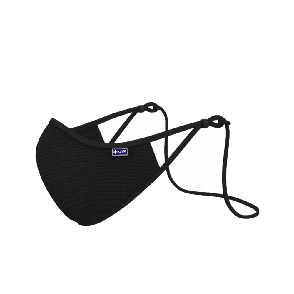 Posi+ve N99 Face Mask Jet Black - Image 1