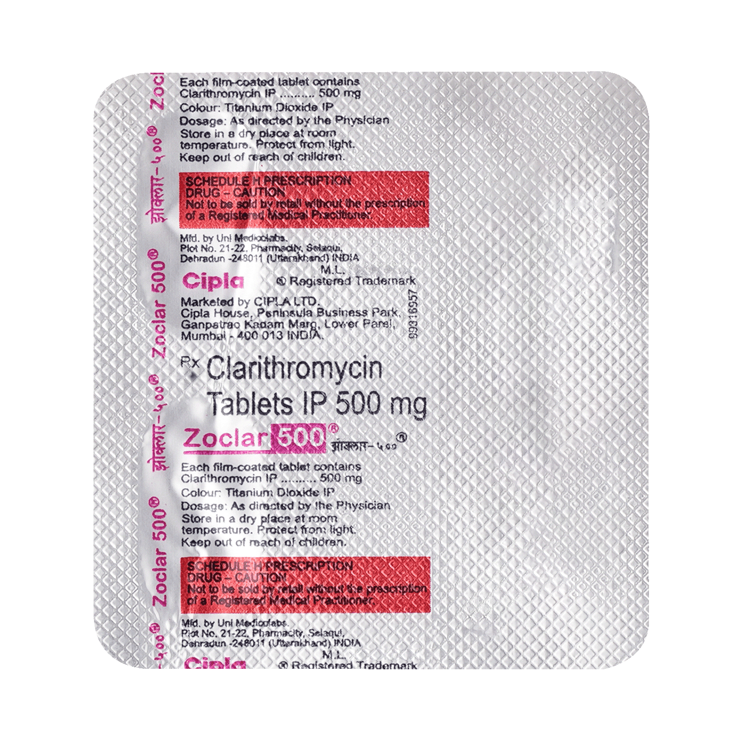 Zoclar 500mg Tablet - Image 5