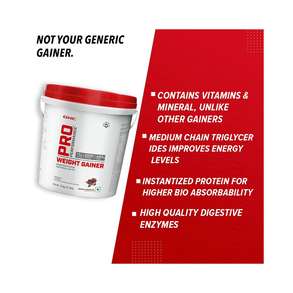 GNC Pro Performance Weight Gainer with Whey Protein | Flavour Powder Double  Chocolate - Image 6
