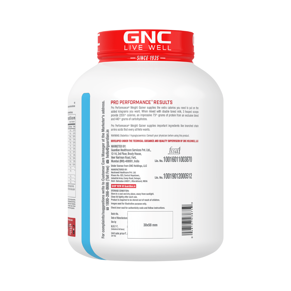 GNC Pro Performance Weight Gainer with Whey Protein | Flavour Powder Double  Chocolate - Image 3