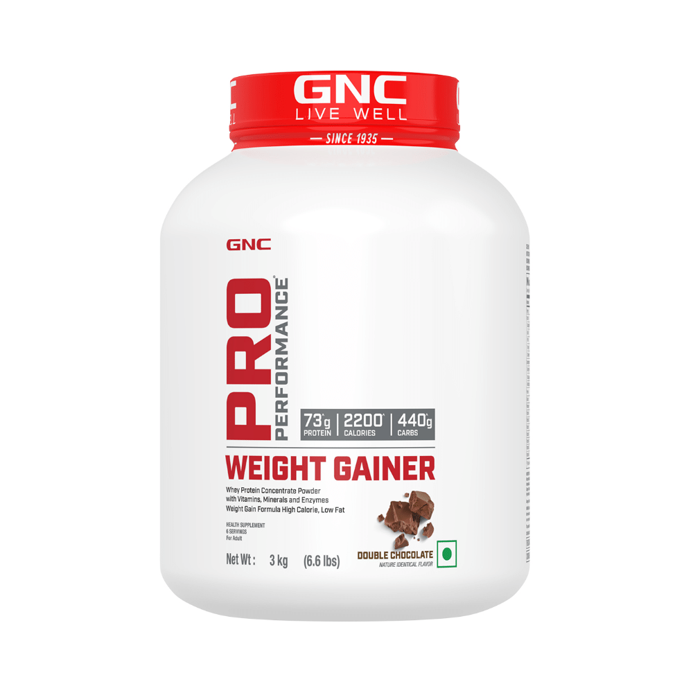 GNC Pro Performance Weight Gainer with Whey Protein | Flavour Powder Double  Chocolate - Image 1