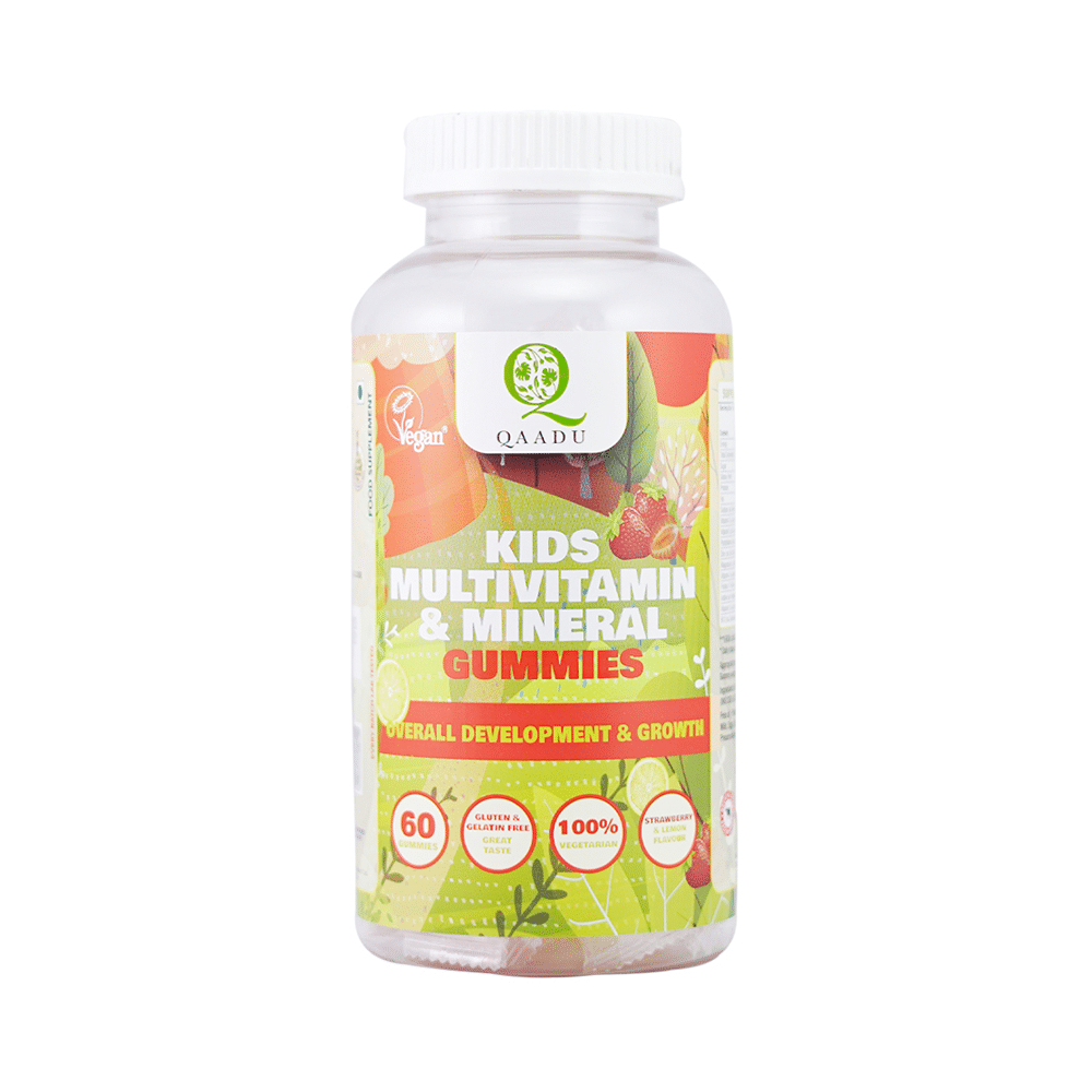 Qaadu Kids Multivitamin & Mineral Gummies Lemon & Strawberry - Image 1