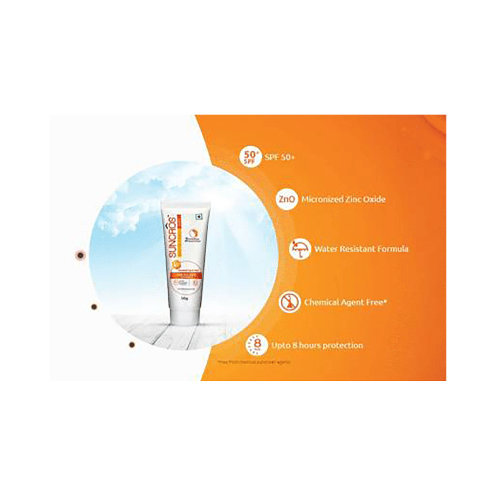 Suncros Matte Finish Sunscreen SPF 50+ PA+++ | Water Resistant Gel - Image 5