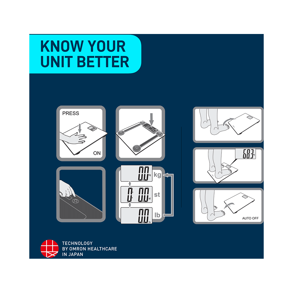 Omron HN-289 Weighing Scale Black - Image 5