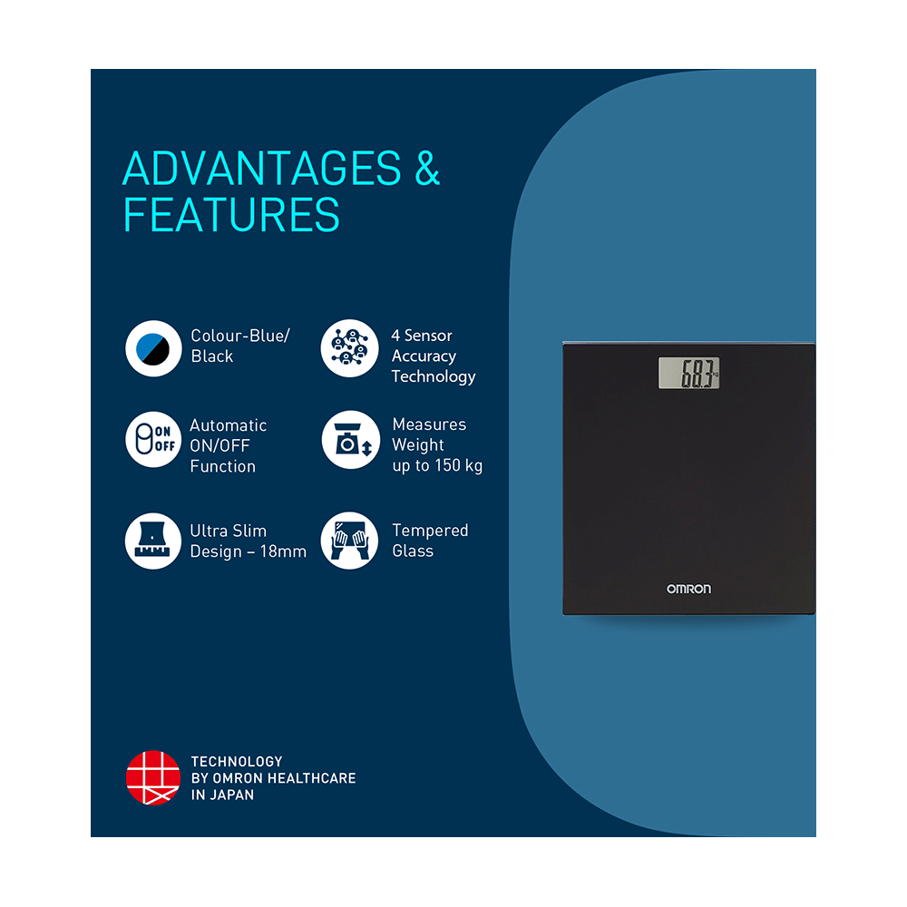 Omron HN-289 Weighing Scale Black - Image 4