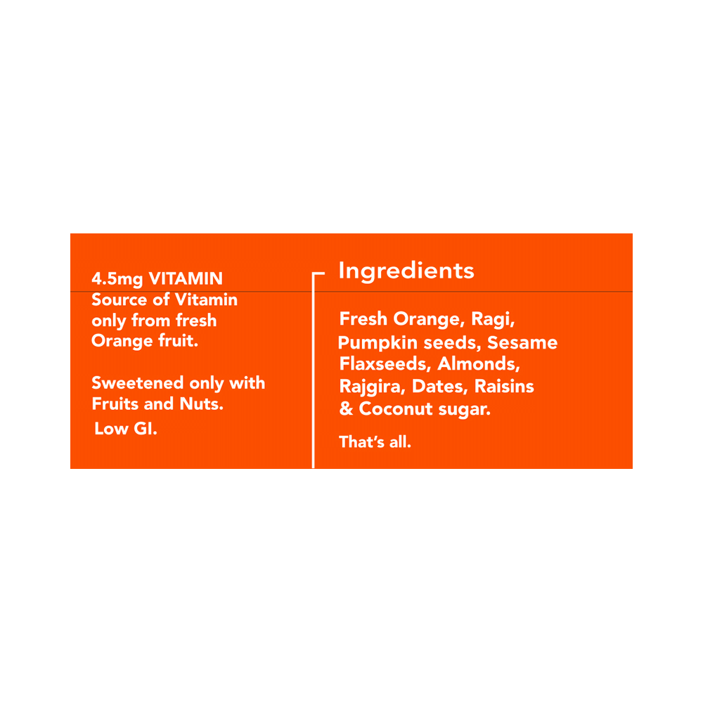 Flat Tummies Vitamin Bar (35gm Each) Fresh Orange - Image 2