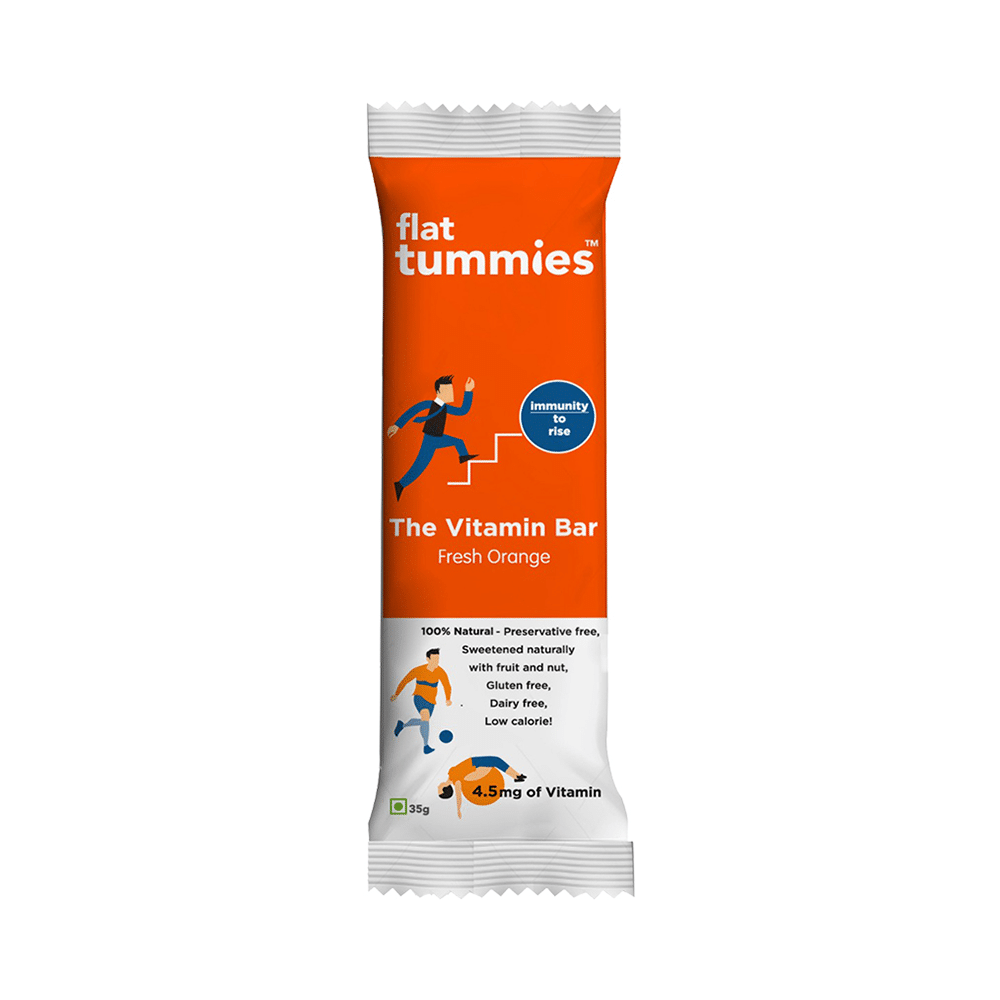 Flat Tummies Vitamin Bar (35gm Each) Fresh Orange
